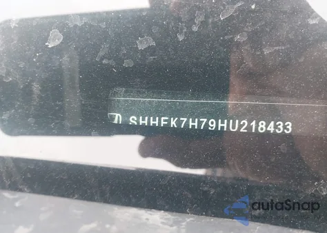 2017 Honda Civic Ex-L from USA, damaged, VIN SHHFK7H79HU218433